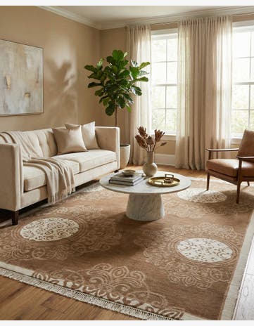 6' 9 x 10' Hand Knotted Darya Wool Rug