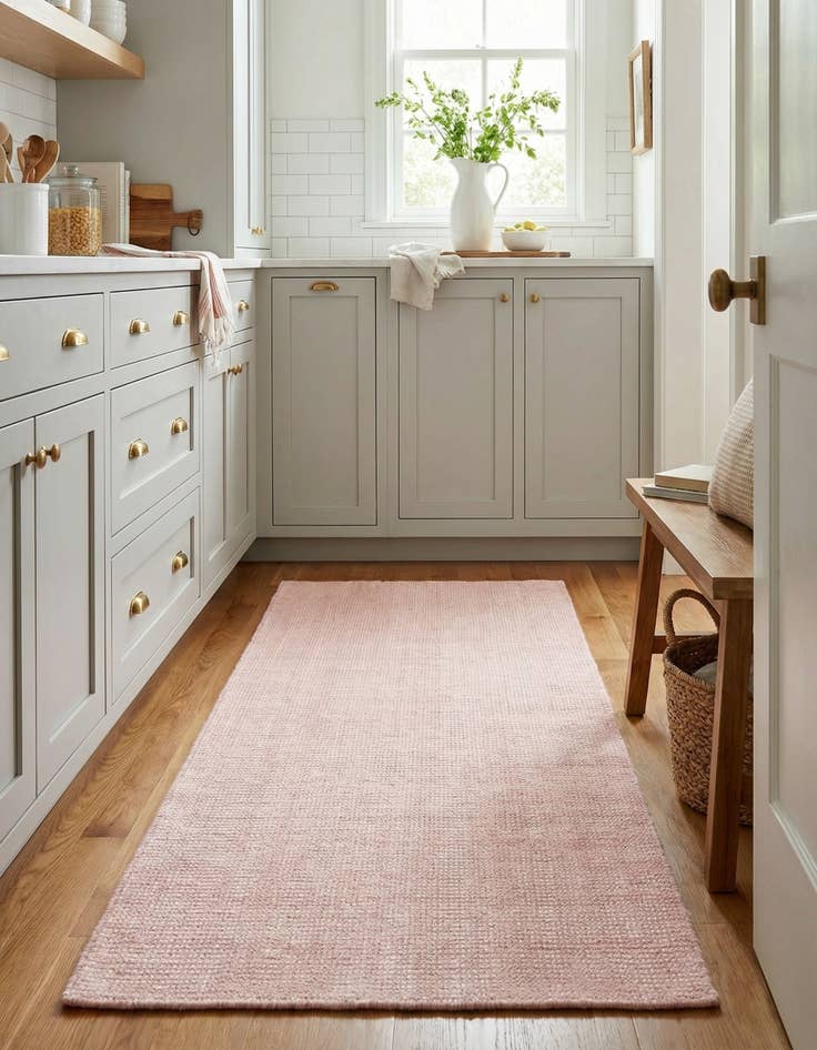 Detail image of 2' x 5' 1  Hand Woven Jill Zarin English Manor Farmhouse Wool Runner Rug