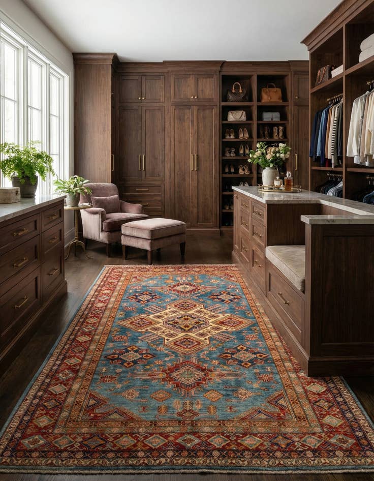 Detail image of 6' 11 x 10' 2 Kazak Wool Rug