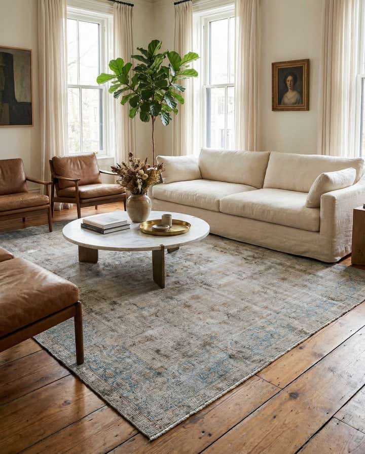 8' 3 x 11' 6 Hand Knotted Ultra Vintage Persian Wool Rug