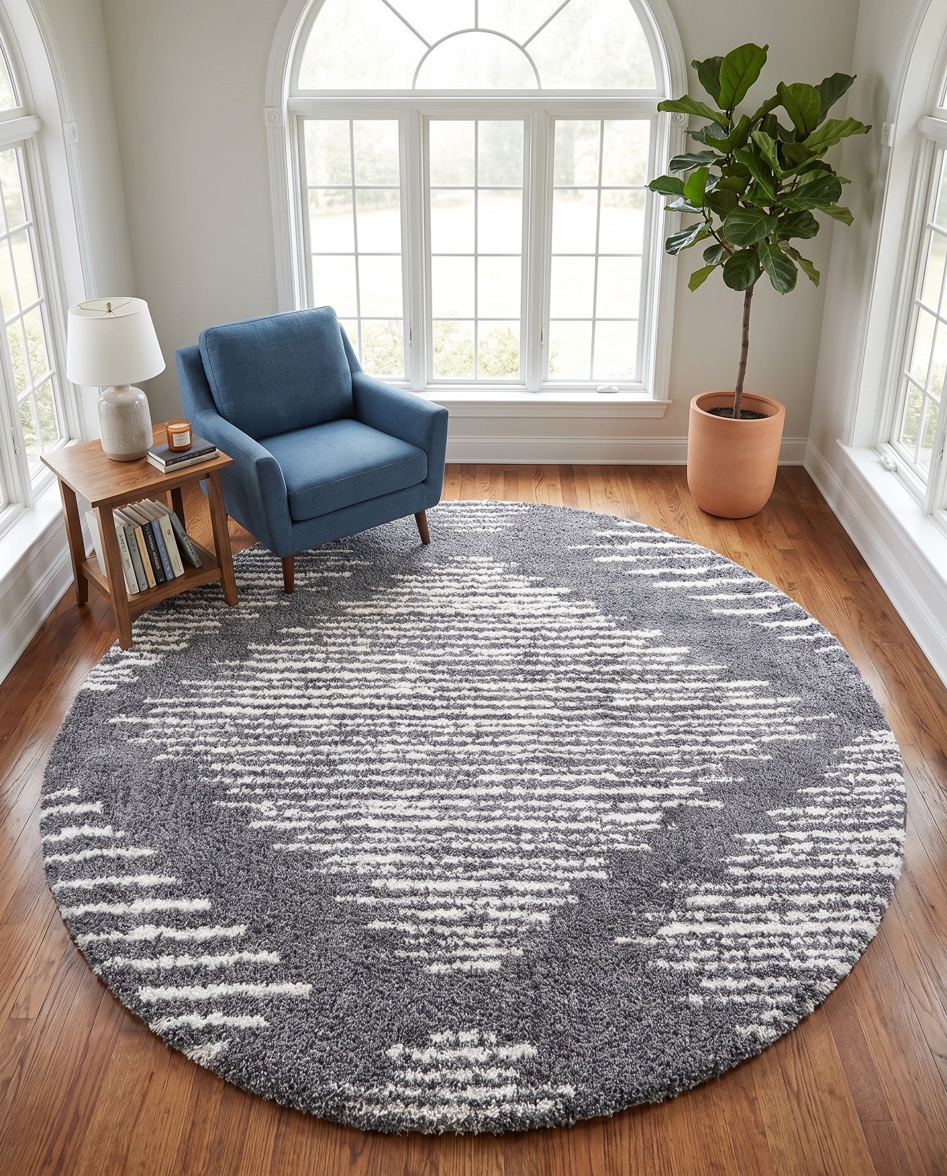 10' x 10' Serenity Shag Round Rug