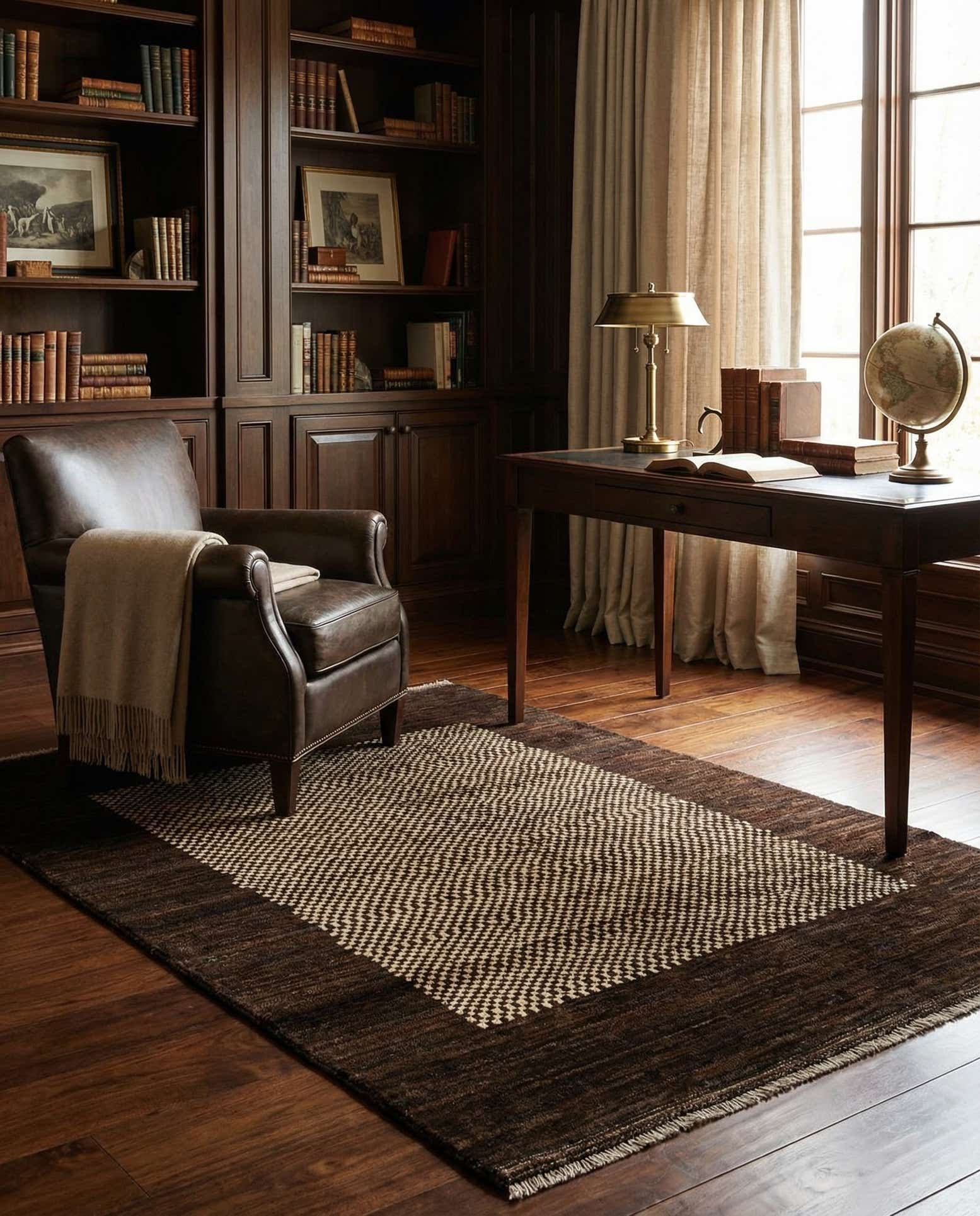 4' x 5' 9 Hand Knotted Darya Wool Rug