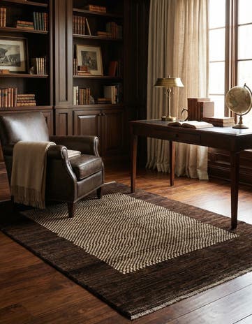 4' x 5' 9 Hand Knotted Darya Wool Rug