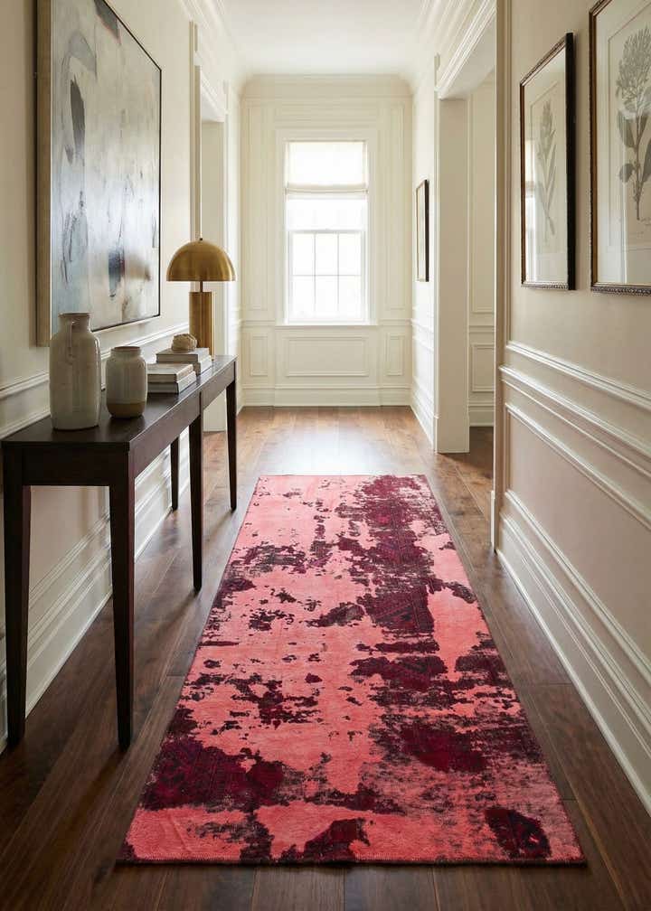 3' 8 x 8' 2 Hand Knotted Ultra Vintage Persian Wool Runner Rug