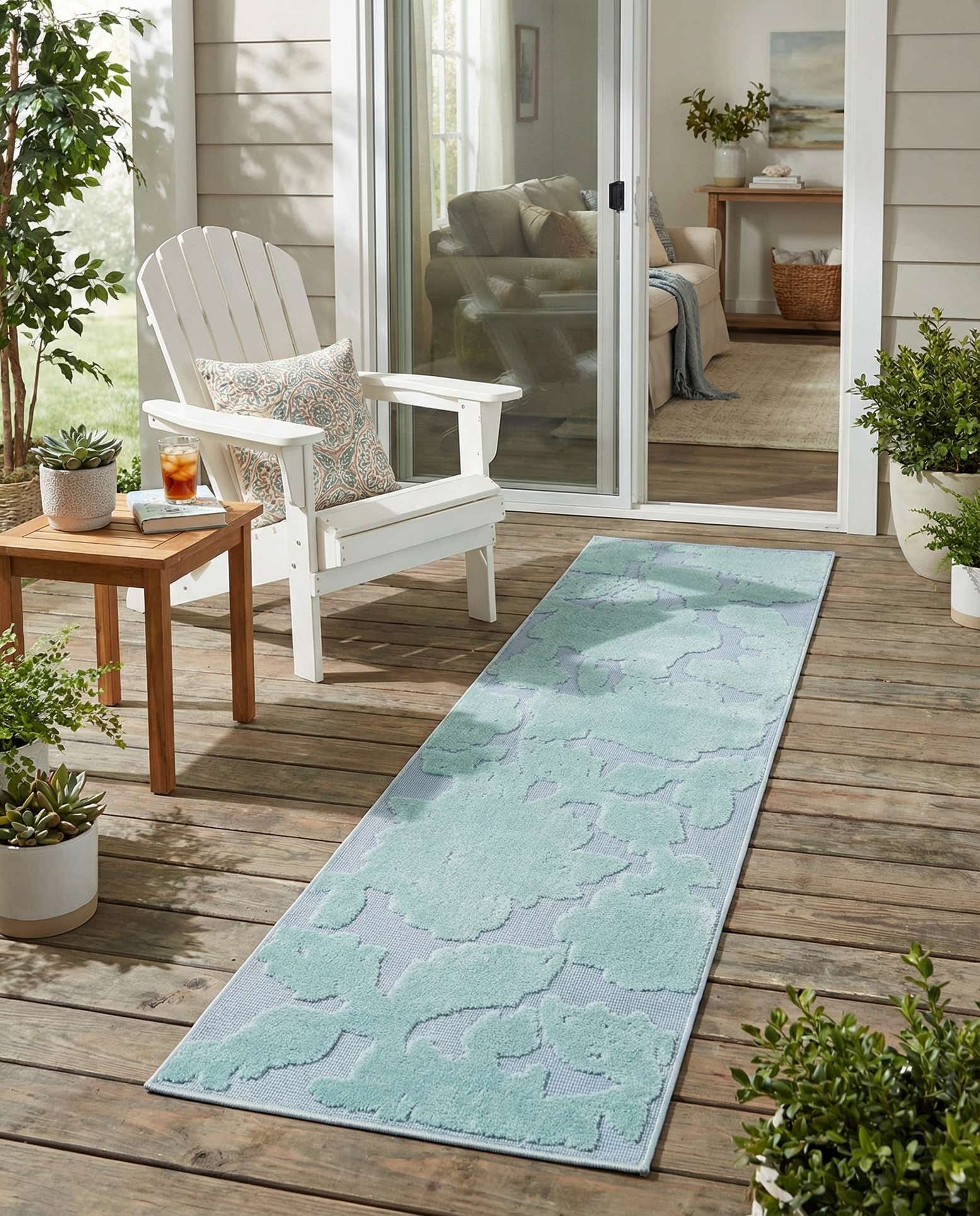 2' x 8' Easy-Clean Aruba Indoor / Outdoor Runner Rug
