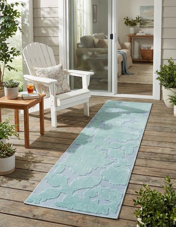 2' x 8' Easy-Clean Aruba Indoor / Outdoor Runner Rug