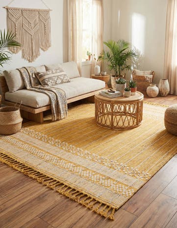 9' x 12' Easy-Clean Eco Bohemian Indoor / Outdoor Rug