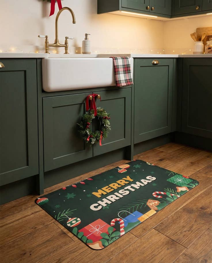 Detail image of 2' x 3' Merry Christmas Comfort Mat