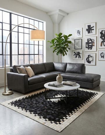 5' 2 x 7' 11 Cowhide Stocks Rug