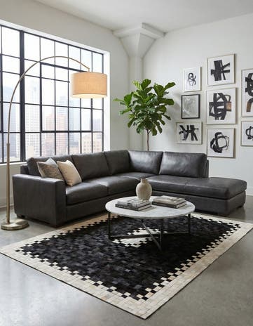 5' 2 x 7' 11 Cowhide Stocks Rug