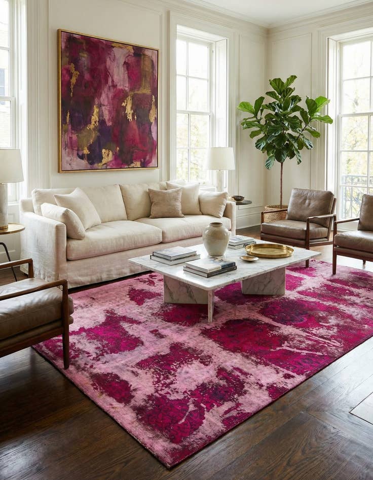 Detail image of 7' 10 x 12' 2 Hand Knotted Ultra Vintage Persian Wool Rug