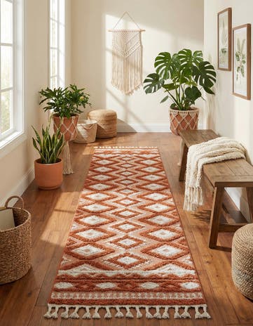 2' 7 x 12' Boho Runner Rug