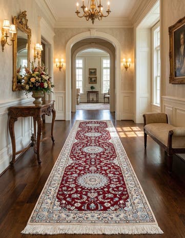 2' 8 x 12' 7 Hand Knotted Nain Persian Runner Rug