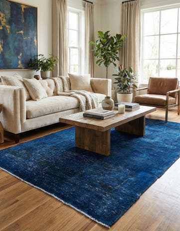 4' 4 x 8' 5 Hand Knotted Ultra Vintage Persian Wool Rug