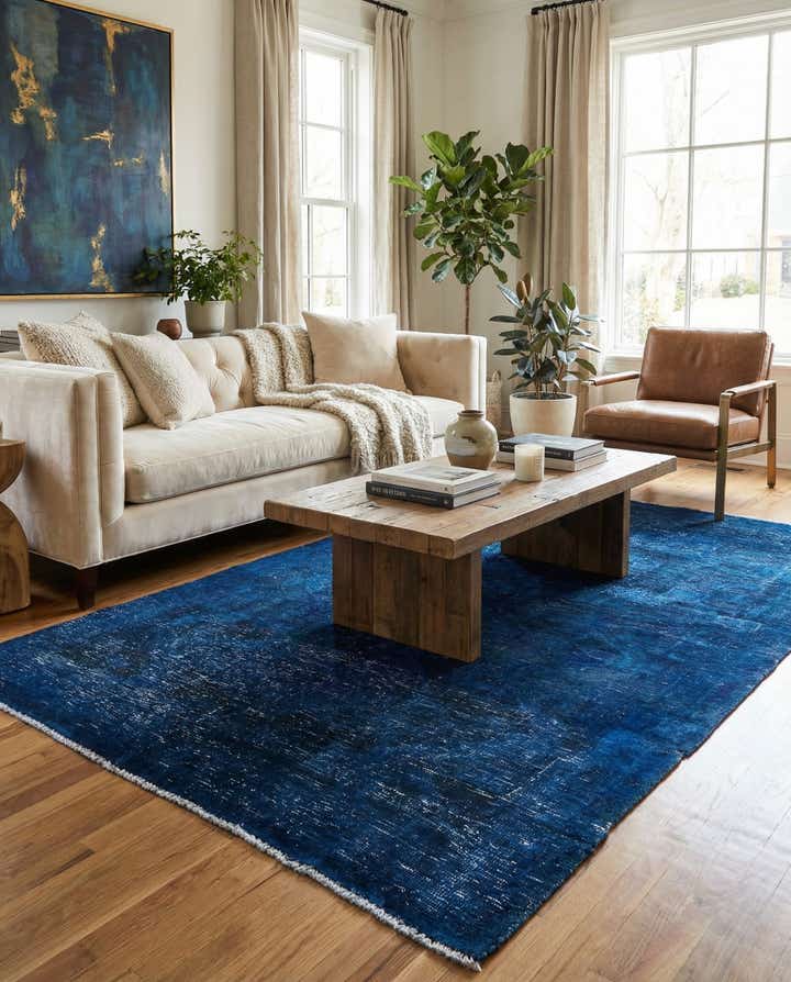 4' 4 x 8' 5 Hand Knotted Ultra Vintage Persian Wool Rug