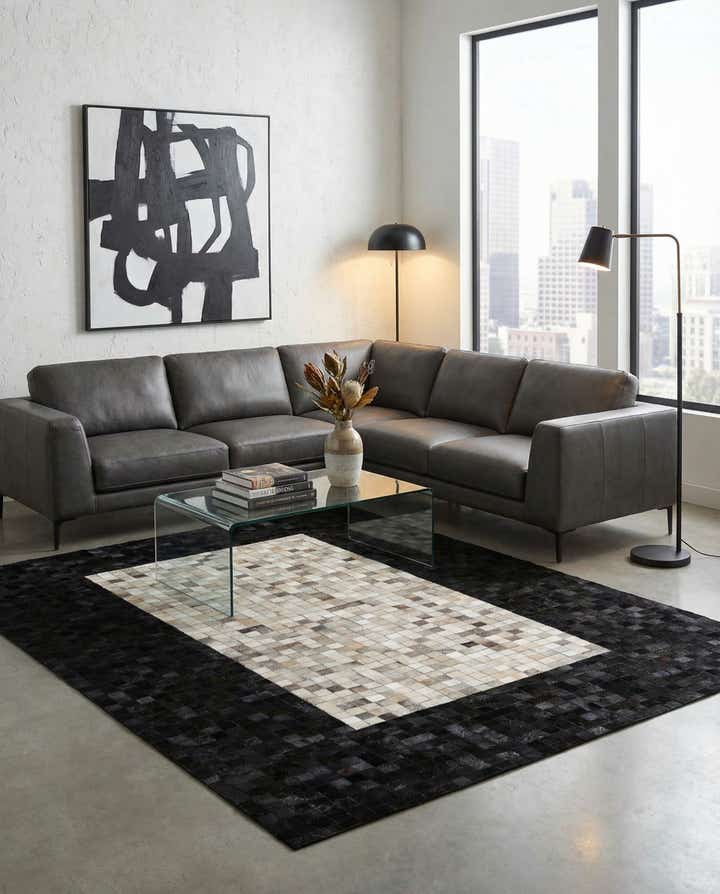 5' 1 x 7' 10 Cowhide - Patchwork Rug