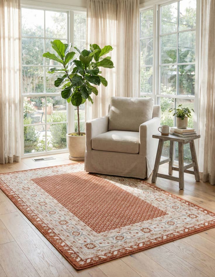 Detail image of  5' 3 x 8' Charlotte Rug