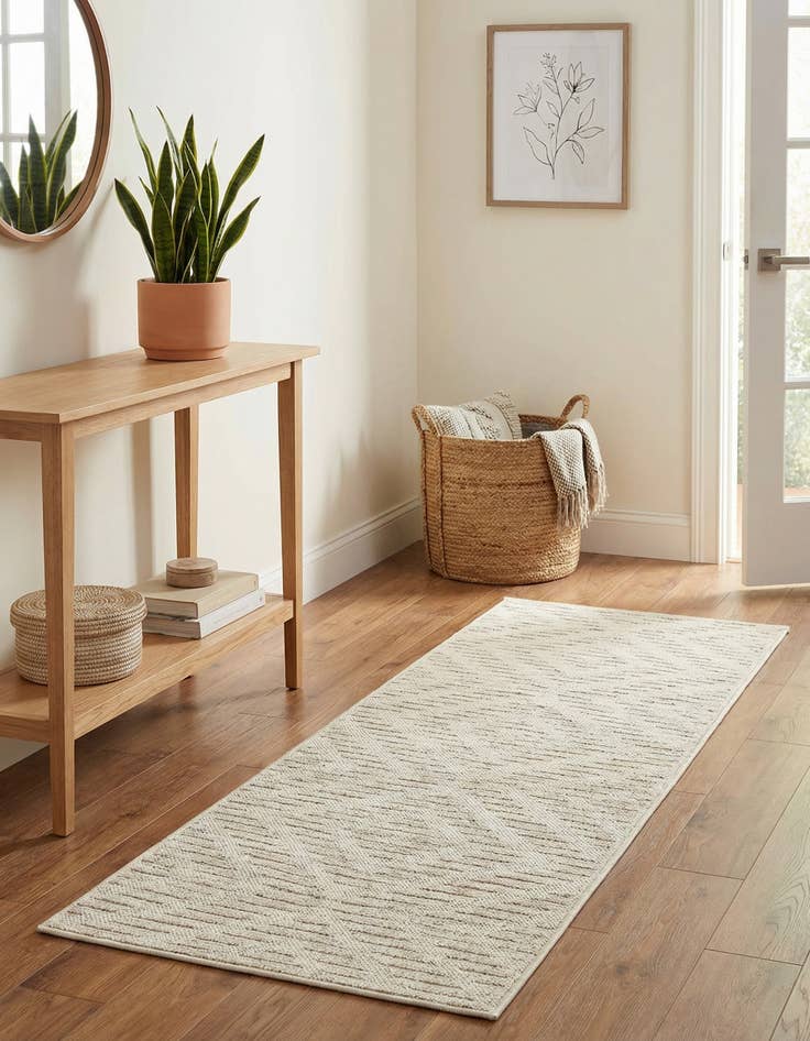 Detail image of 2' x 6'  Washable Sabrina Soto Indoor / Outdoor Runner Rug