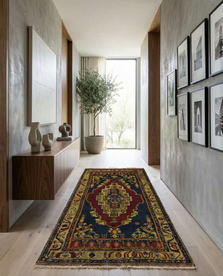 5' 4 x 9' 10 Hand Knotted Anatolian Wool Runner Rug