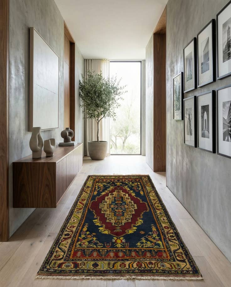 Detail image of 5' 4 x 9' 10 Hand Knotted Anatolian Wool Runner Rug