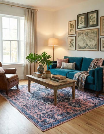 7' 10 x 7' 10 Washable Francesca Square Rug
