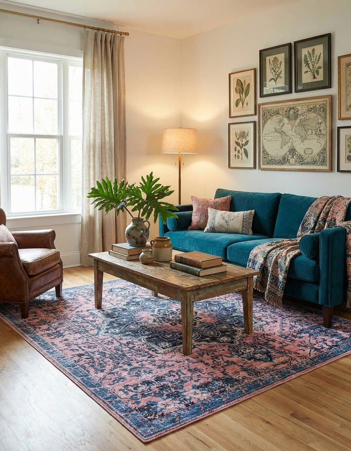 7' 10 x 7' 10 Washable Francesca Square Rug