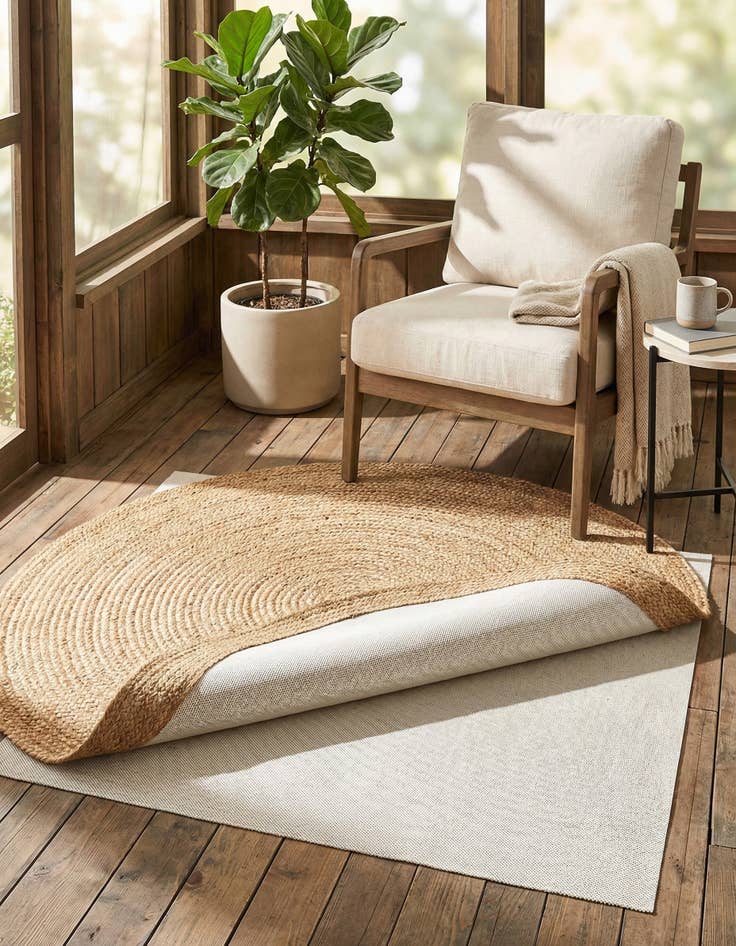 Detail image of 5' x 5' Round Uni-Eco Outdoor Rug Pad