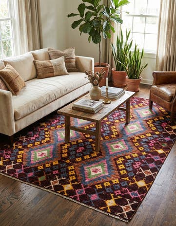 5' 8 x 7' 6 Hand Knotted Darya Wool Rug