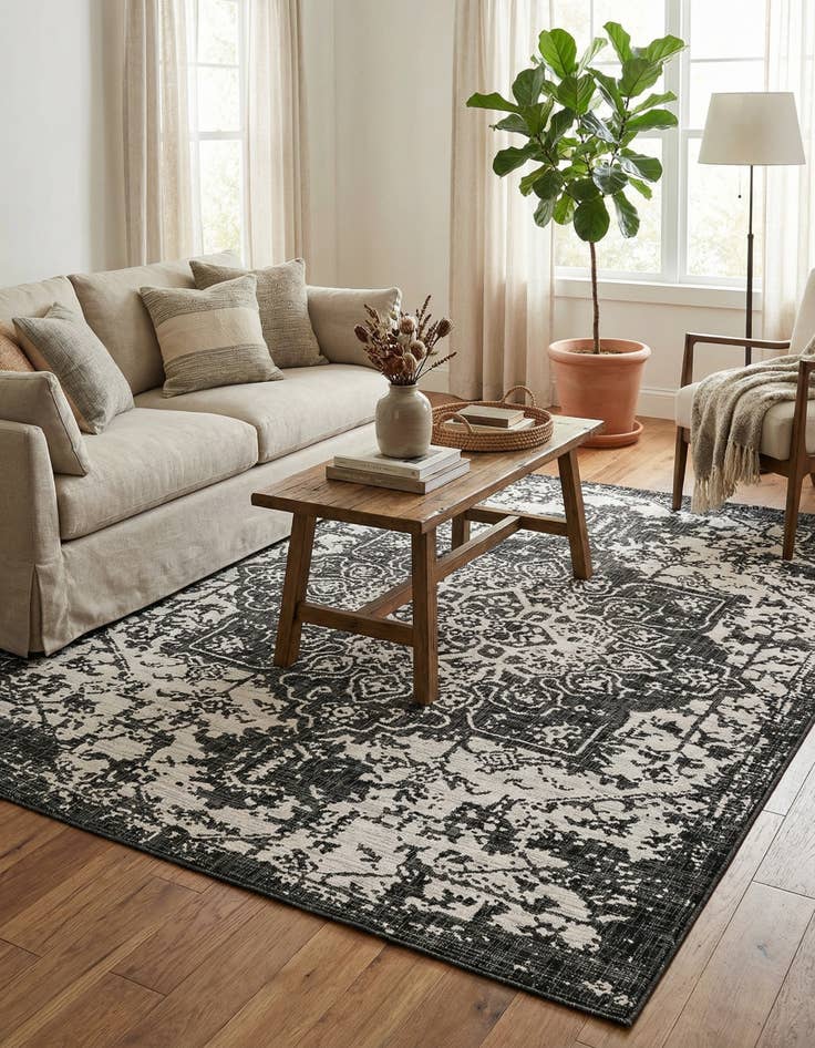 Detail image of 9' x 12' Easy-Clean Jill Zarin Dubai Indoor / Outdoor Rug