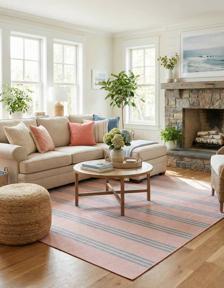 Detail image of 10' 8 x 10' 8  Washable Jill Zarin Anguilla Indoor / Outdoor Square Rug