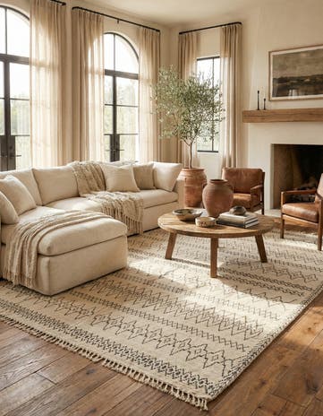 10' 2 x 14' Hand Knotted Moroccan Wool Rug