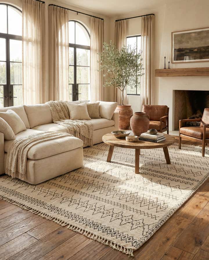 10' 2 x 14' Hand Knotted Moroccan Wool Rug