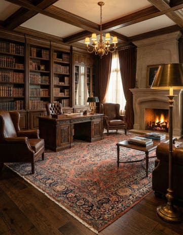 9' 4 x 11' 6 Sarouk Wool Rug
