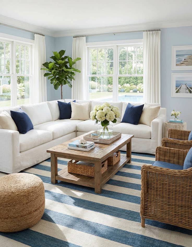 Detail image of  10' x 10' Jill Zarin Hamptons Square Rug