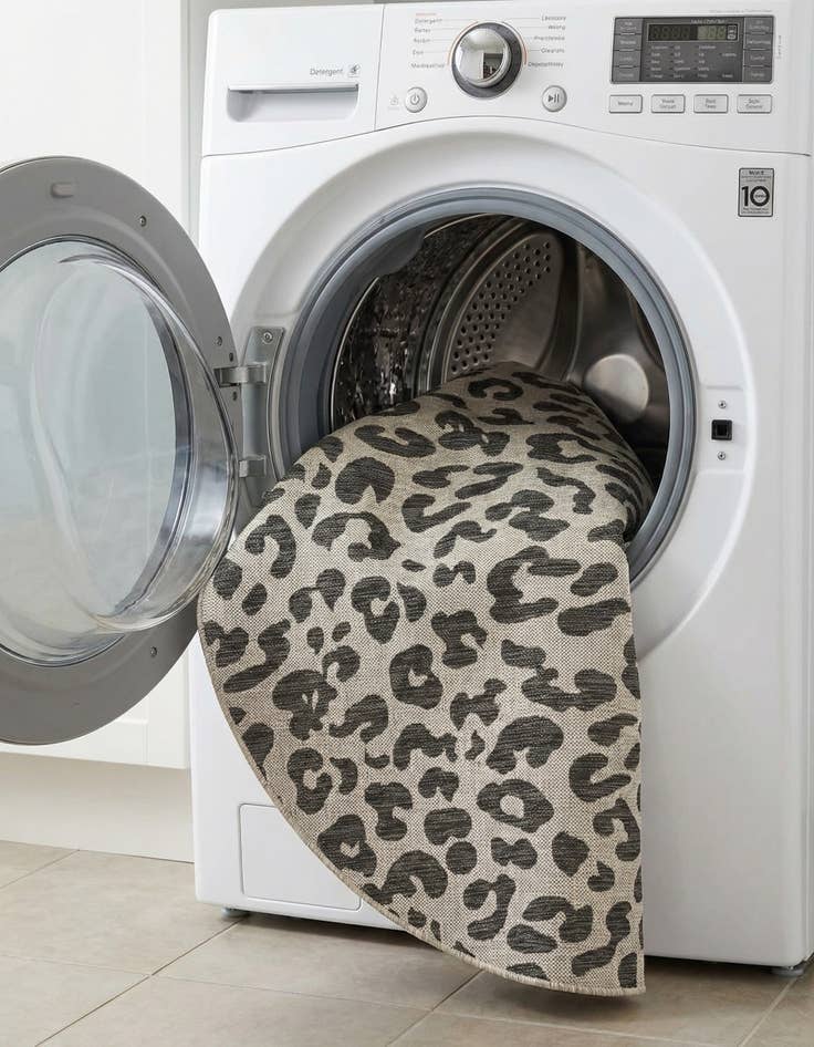 Detail image of 3' x 6'  Washable Safari Indoor / Outdoor Hearth Rug