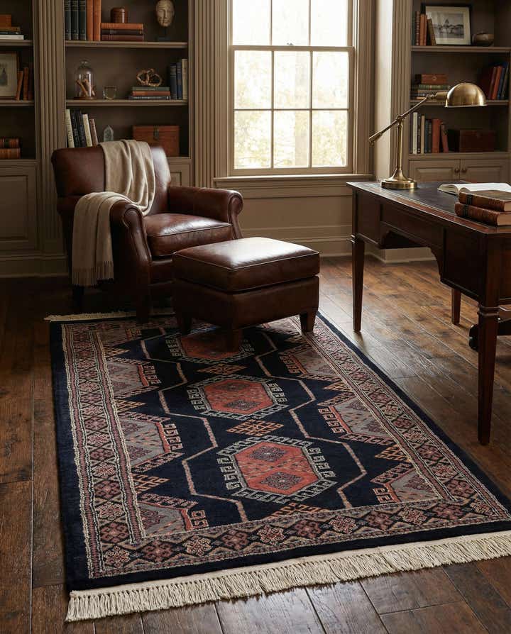 3' 2 x 5' 3 Hand Knotted Bokhara Oriental Rug