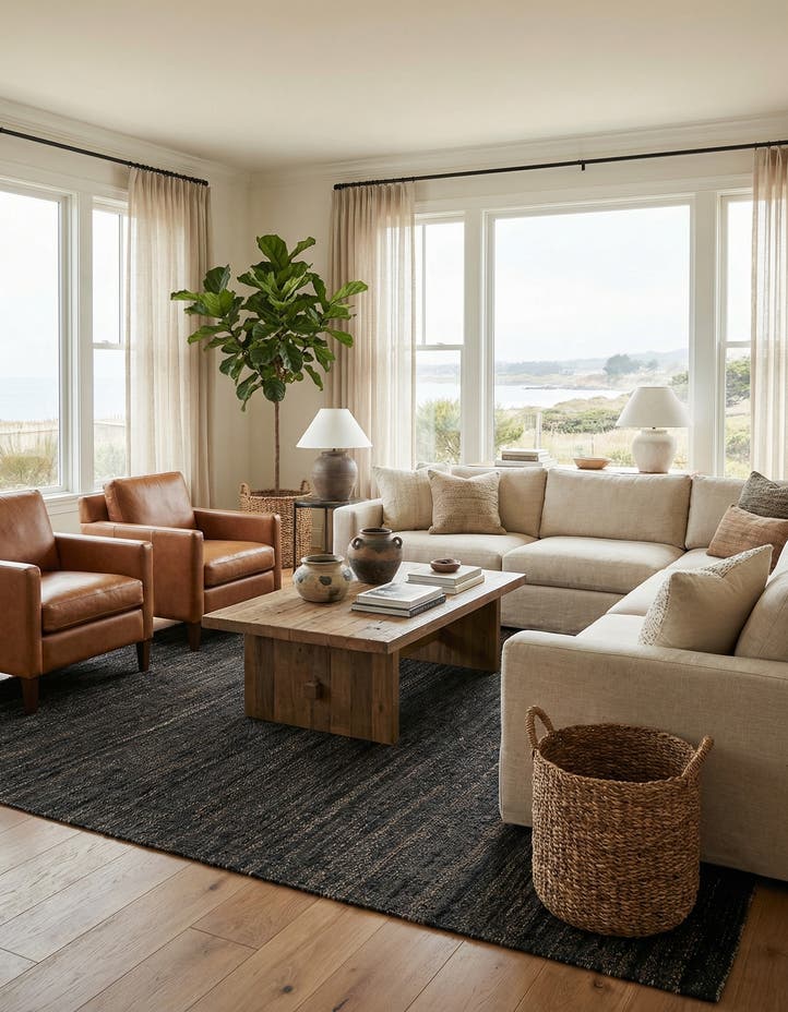 10' x 14' 1 Hand Woven Palm Beach Jute Rug