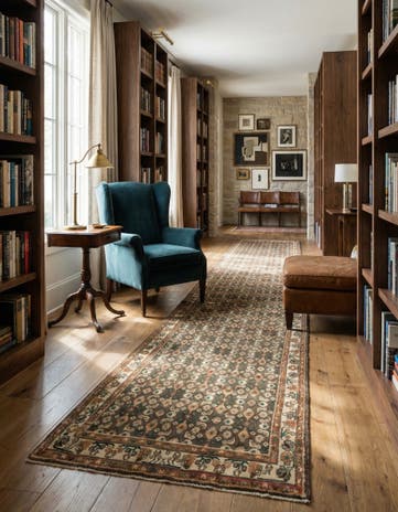 4' 1 x 9' 4 Hamedan Rug