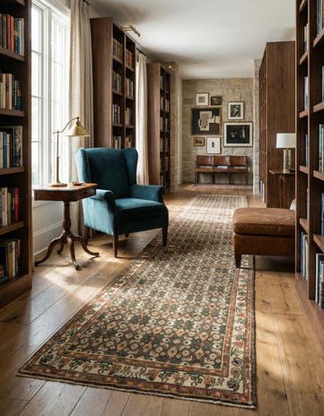 4' 1 x 9' 4 Hamedan Rug