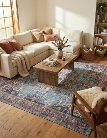 10' 6 x 10' 6 Washable Maahru Square Rug