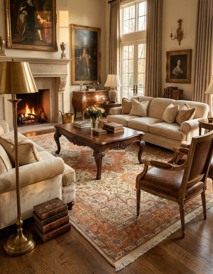 Detail image of  4' 10 x 7' 1 Tabriz Rug