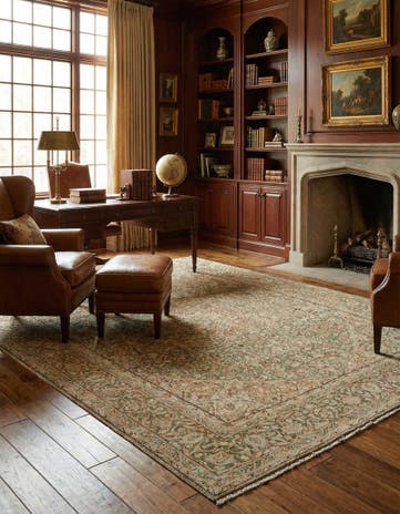 9' 2 x 12' 5 Vintage Royal Wool Rug