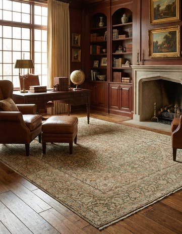 9' 2 x 12' 5 Vintage Royal Wool Rug