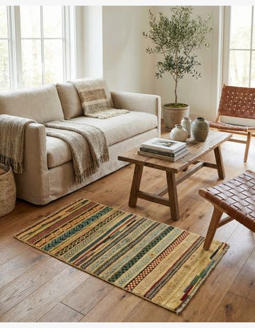 2' 7 x 3' 11 Hand Knotted Modern Ziegler Rug