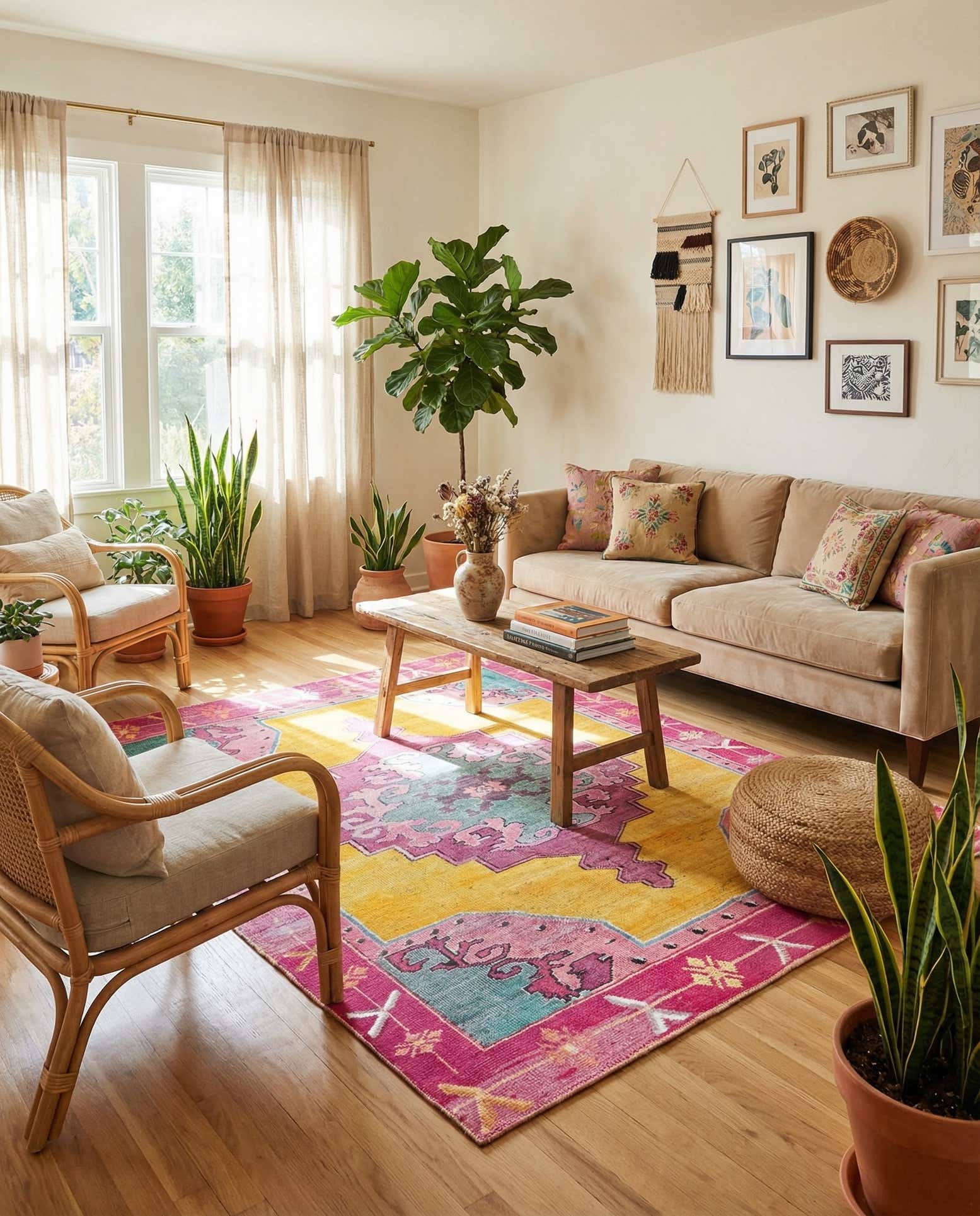 7' 6 x 7' 6 Washable Timeless Square Rug