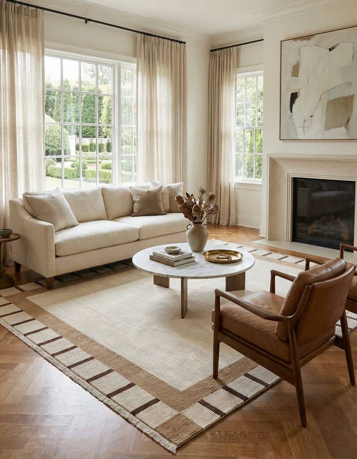 Detail image of 7' 11 x 9' 10  Hand Knotted Darya Wool Rug