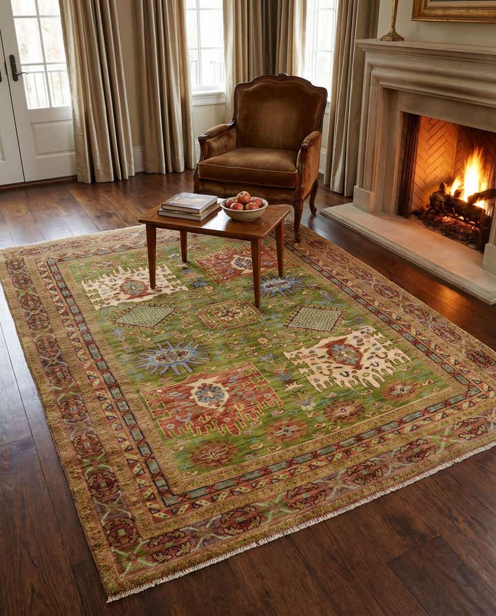 5' 1 x 6' 7 Hand Knotted Ariana Ziegler Rug