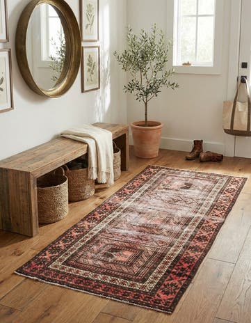 3' 2 x 6' Hand Knotted Ultra Vintage Persian Wool Rug