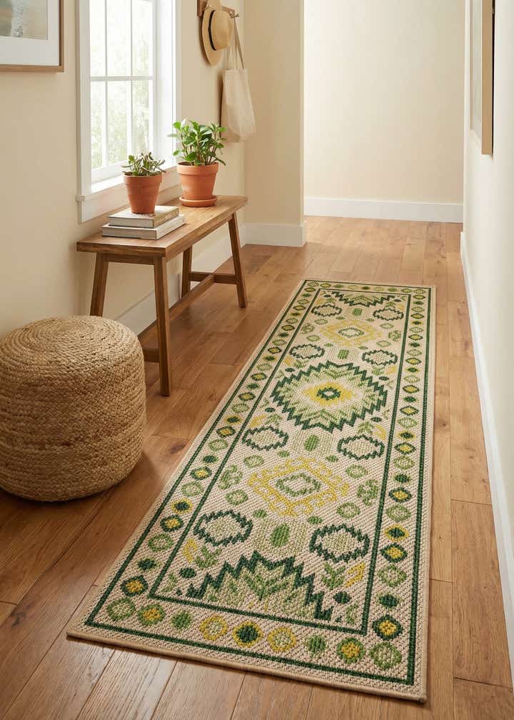 2' x 6' Easy-Clean Baja Indoor / Outdoor Runner Rug