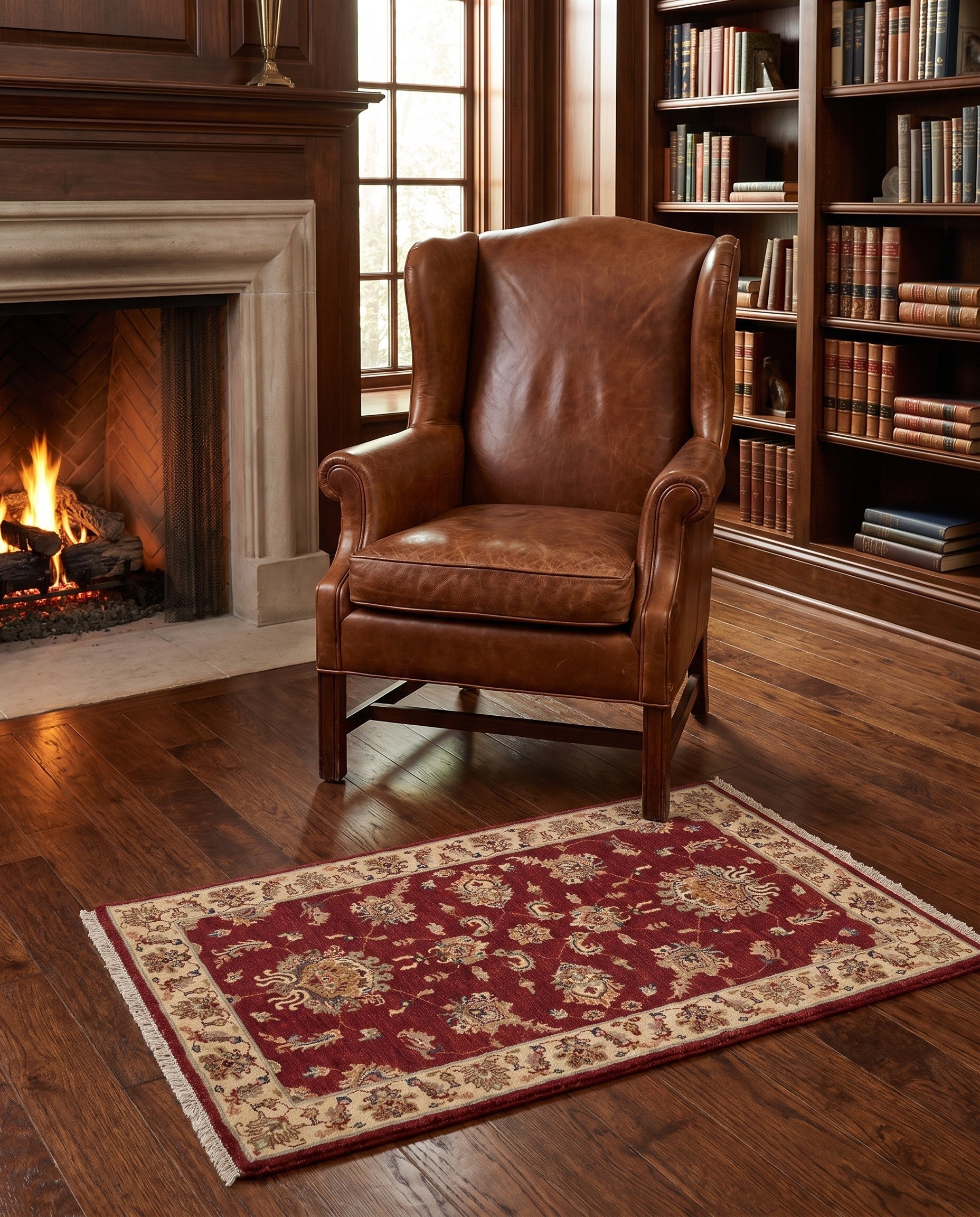 3' x 5' Hand Knotted Ziegler Rug